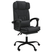 vidaXL Reclining Office Chair Black Faux Leather - $3,153.34 MXN