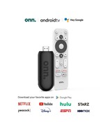 onn Android TV 2K FHD Streaming Stick with Remote Control & Power Adapter - $56.67