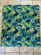 Vtg Flower Power Fabric | House &#39;N Home Fabrics &amp; Draperies Inc. 50&quot; x 44&quot; - $43.56