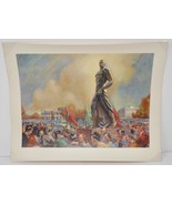 John S Coppin Print ~ Michigan State MSU Spartan Statue (Sparty) RARE - $101.86 CAD