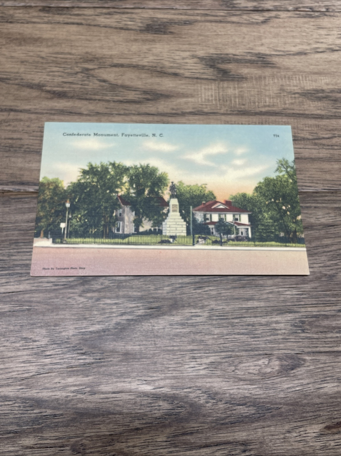 Vintage Confederate Monument Fayetteville North Carolina Travel Souvenir... - $7.92