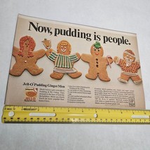 Jell-O Pudding Jello Ginger Men Recipe and Ginger Cookies Vintage Print Ad 1967 - £11.97 GBP