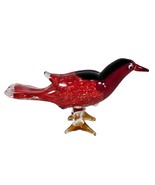 MCM Murano Made In Italy A Decor Import Art Glass Fantail Bird Figurine - $60.36 CAD