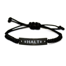 HALT 12 Step Recovery Program quote engraved rope Bracelet - £18.99 GBP