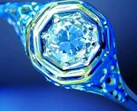 EARTH MINED DIAMOND Engagement Ring Vintage ORIGINAL BELAIS Solitaire 18... - $2,465.25