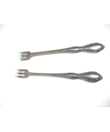 Vtg. Chateau by Oneida stainless flatware set of 2 cocktail forks Good c... - £10.25 GBP