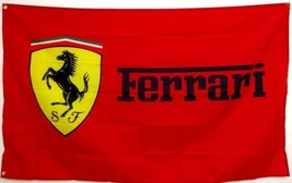 Ferrari Flag Red Yellow 3X5 Ft Polyester Banner USA 90x150cm - £13.80 GBP