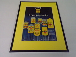 1973 Valvoline Motor Oil 11x14 Framed ORIGINAL Vintage Advertisement - $39.59