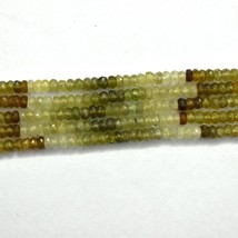 Naturale Granato Grossularia 3.5-4mm Sfaccettato Rotondo Gemma Perline 13 &quot; Filo - £34.38 GBP