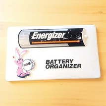 Vintage ENERGIZER Battery Organizer Plastic Case Storage AA AAA C D 9V P... - $9.85
