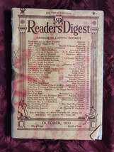 Readers Digest October 1933 Mary Pickford Lyle Saxon John Bakeless Prohibition  - £10.10 GBP