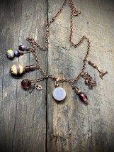 Bohemian Bliss: Genuinely Handmade Unique Beaded Necklace with a Touch of Boho C - £75.53 GBP