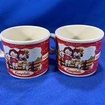 1998 Campbell's Kids Soup Mugs - Set Of 2 Houston Harvest  Spring/Summer Design  - $15.88