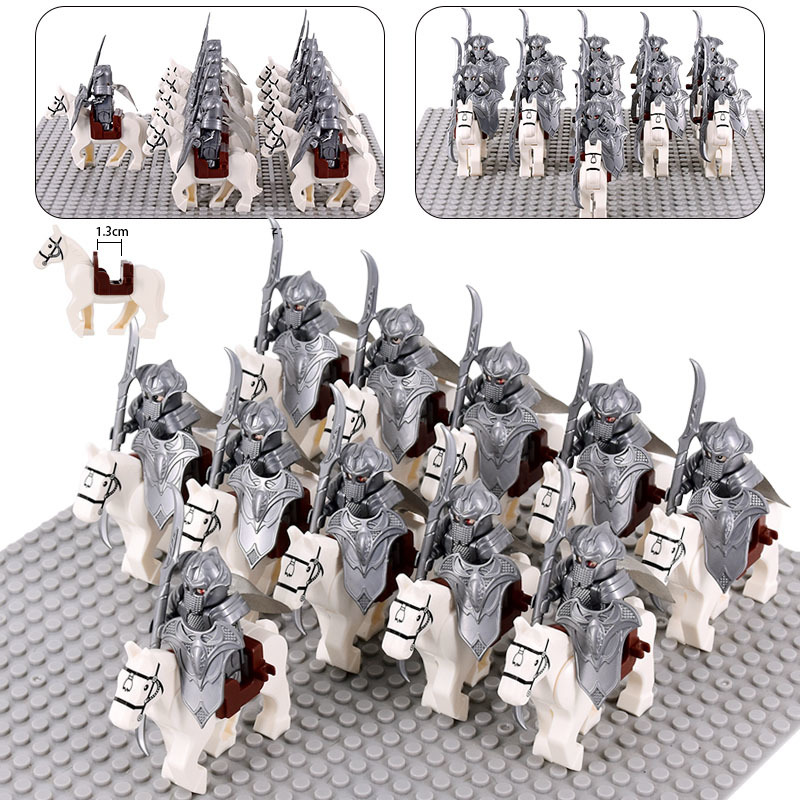 LOTR Mounted Mirkwood Elven Double Blade Infantry Army 22 Minifigures Set