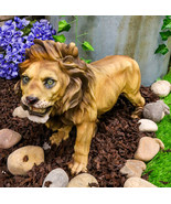 Realistic African Lion King Of The Jungle Growling And Baring Teeth Stat... - £35.40 GBP