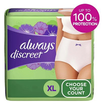 Always Discreet Adult Incontinence Underwear for Women, Size XL, 31 CT O... - £13.64 GBP