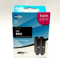 Meijer Remanufactured Ink Cartridges for HP 902 - BLACK (TWIN PACK) - $5.98