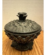 Vintage Chalkware Black Pineapple Candy Dish - $15.00