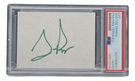 Scottie Pippen Chicago Bulls Autografato Taglio Marchio PSA/DNA 84514740 - £202.83 GBP