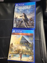 Lot Of 2: Final Fantasy Xv +Assassin&#39;s Creed Origins [Nice] (PS4) - £7.81 GBP