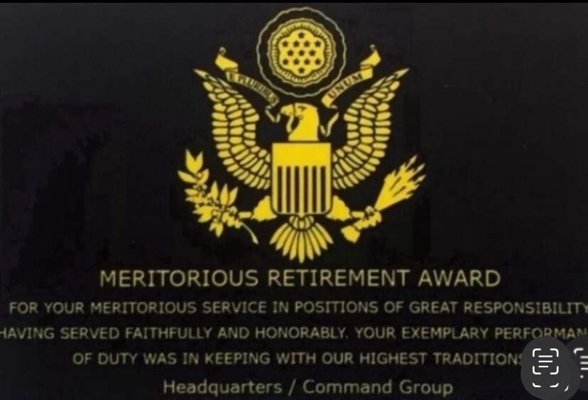 U S NAVAL CRIMINAL INVESTIGATIVE SERVICE Coin With Retirement Award Item image 2
