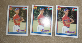 Lot of 3 1991 Topps Chipper Jones Rookie Cards #333 - £13.90 GBP