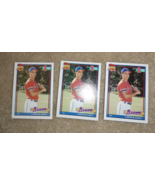 Lot of 3 1991 Topps Chipper Jones Rookie Cards #333 - £14.24 GBP