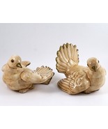 Two Norleans Doves Figurines Ceramic Vintage - £23.48 GBP