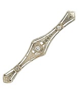 Vintage 1/10ctw Diamond 14k Two-Tone Gold Pin / Brooch 4.2g - $784.00