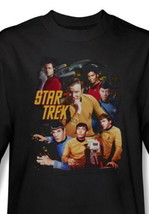 Star Trek The Original Series Main Crew Cast At The Controls T-Shirt SM NEW - $17.41