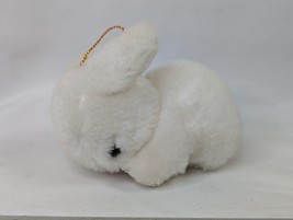 Acme White Rabbit Plush Bunny 4 Inch Ornament Hanging Stuffed Animal Toy - $9.95