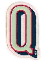 ANYA HINDMARCH By Charlotte Stockdale Letter Q Sticker Chalk Green Vintage - £28.64 GBP
