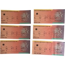 1984 Los Angeles Summer Olympics Olympic Tickets Unused Game Diving Gymnastics 6 - £18.17 GBP