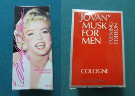 Perfume Jovan Musk For Men - Body And Bath Cologne Marilyn Monroe New pick1 - £31.09 GBP
