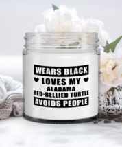 Alabama Red-Bellied Turtle Candle - Wears Black Loves My Reptile Avoids People  - £15.60 GBP