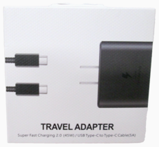 45W Super Fast Wall Charger +3FT Type USB-C for  Samsung &amp; Apple Phones - $7.59