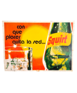 Squirt 1970 soda tin metal sign from Mexico size 28&quot; x 20&quot; - $7,387.79 MXN