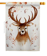 My Deer House Flag Wildlife 28 x40 Double-Sided Banner - £29.55 GBP