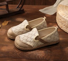 Women Linen Cotton Handmade Vegan Loafers Ladies Comfortable Walking Flat Shoes  - £27.43 GBP