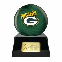 Large/Adult 200 Cubic Inch Green Bay Packers Metal Ball on Cremation Urn Base - $509.99