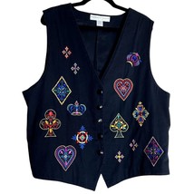 Kathryn Deene New York Women Size 22 / 24 vest Sleeveless Embroidered Em... - £28.37 GBP
