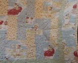 Child Baby quilt French Bulldogs cars planes blue yellow dots Blanket sq... - $39.59
