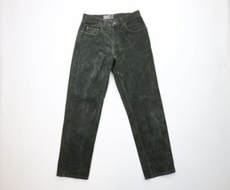 Vintage 90s Gap Mens 31x30 Distressed Straight Leg Denim Jeans Green Cotton - £46.70 GBP