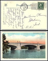 1916 INDIANA Postcard - Indianapolis to Hebron, IN L3 - $2.96