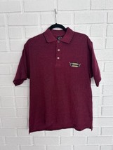 Maui And Sons Golf Polo Mens Small New With Sticker Tag Dark Red With Logo - $19.59