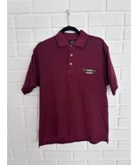 Maui And Sons Golf Polo Mens Small New With Sticker Tag Dark Red With Logo - £15.52 GBP