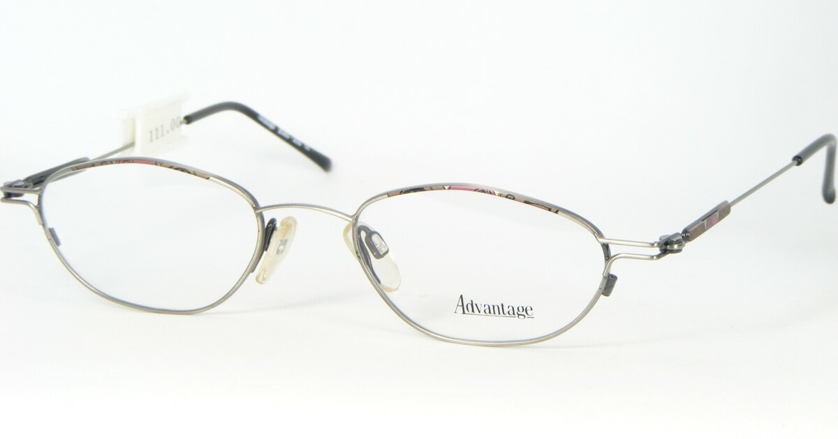 NEW Advantage 8080 203 VINTAGE GUNMETAL /OTHER EYEGLASSES GLASSES 47-18-... - $65.70