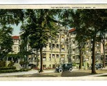 The Weldon Hotel Postcard Greenfield Massachusetts 1930&#39;s - £9.30 GBP