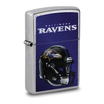Zippo® NFL® Baltimore Ravens Helmet Street Chrome™ Lighter - £30.32 GBP