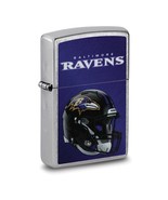 Zippo® NFL® Baltimore Ravens Helmet Street Chrome™ Lighter - £29.33 GBP